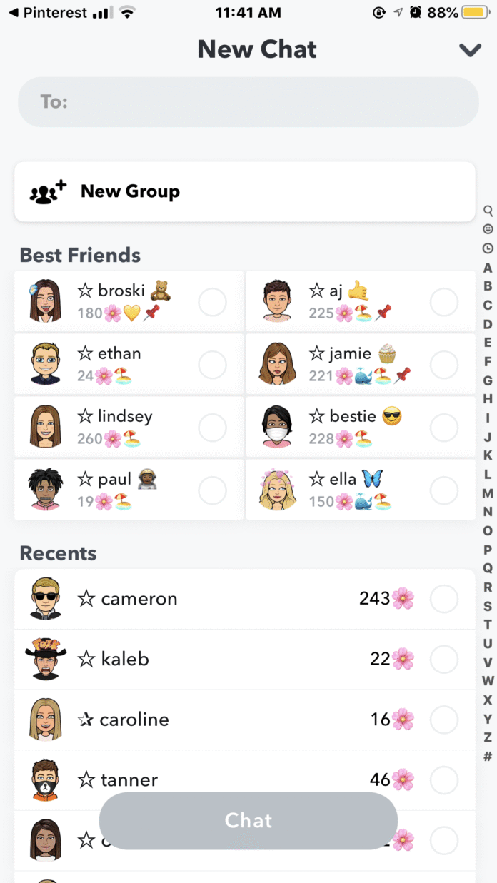 Best Friend List Snapchat to Choose in Uk
